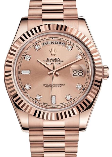 rolex day date 2 pink gold